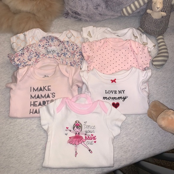 Baby Girl Onesie Lot - Picture 1 of 14